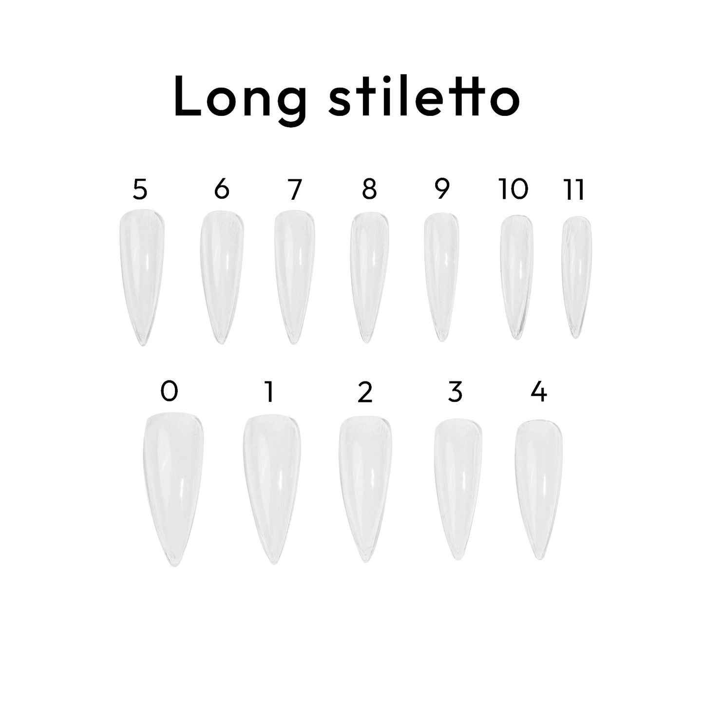 Stiletto Long - BL Nails Soft Gel Tips
