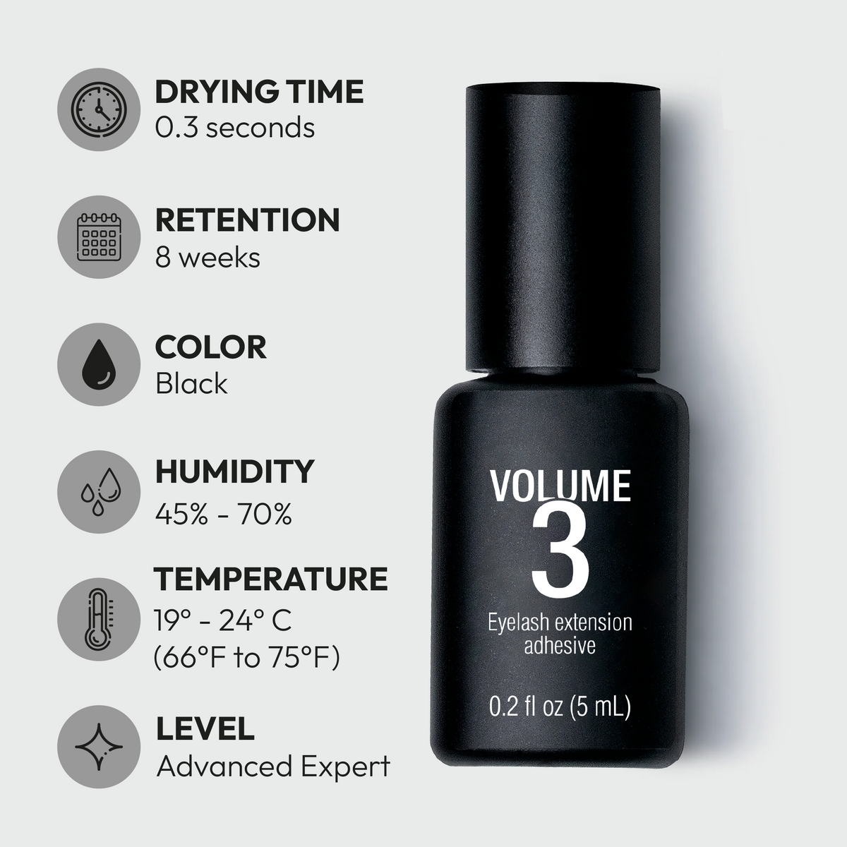 Volume 3 – 0.3 sec. | Up to 8 Weeks | Black