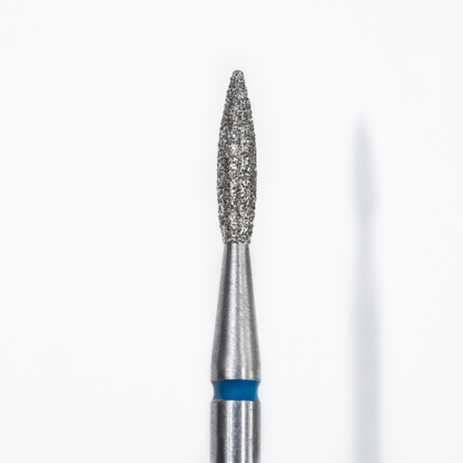 Staleks Pro - Diamond Nail Drill Bit Pointed Flame Blue 1.8 mm