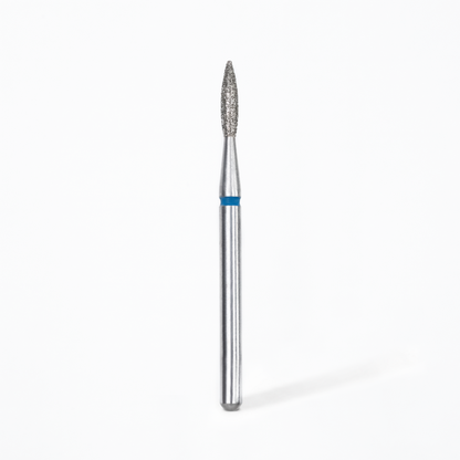Staleks Pro - Diamond Nail Drill Bit Pointed Flame Blue 1.8 mm