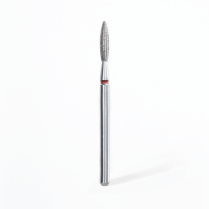 Staleks Pro - Diamond Nail Drill Bit Pointed Flame Red 1.8 mm