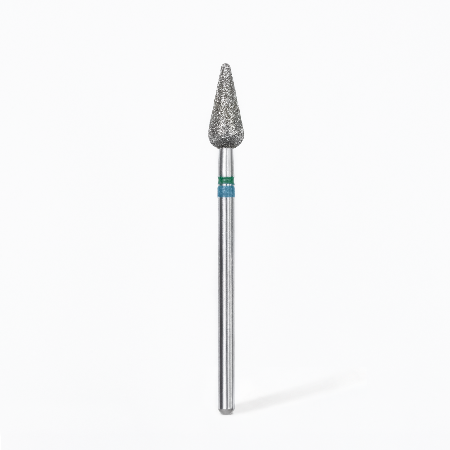 Staleks Pro - Diamond Nail Drill Bit DUO Pointed Pear Blue-Green 5 mm