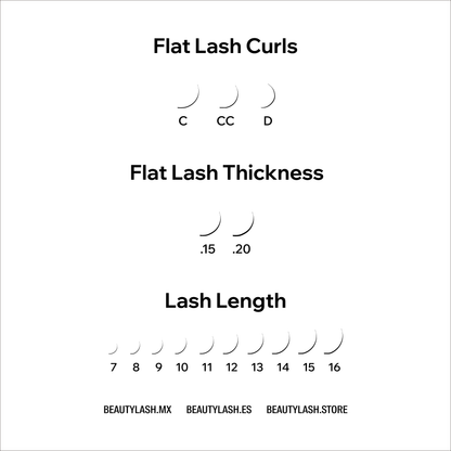 Flat Glossy Lashes Mixed