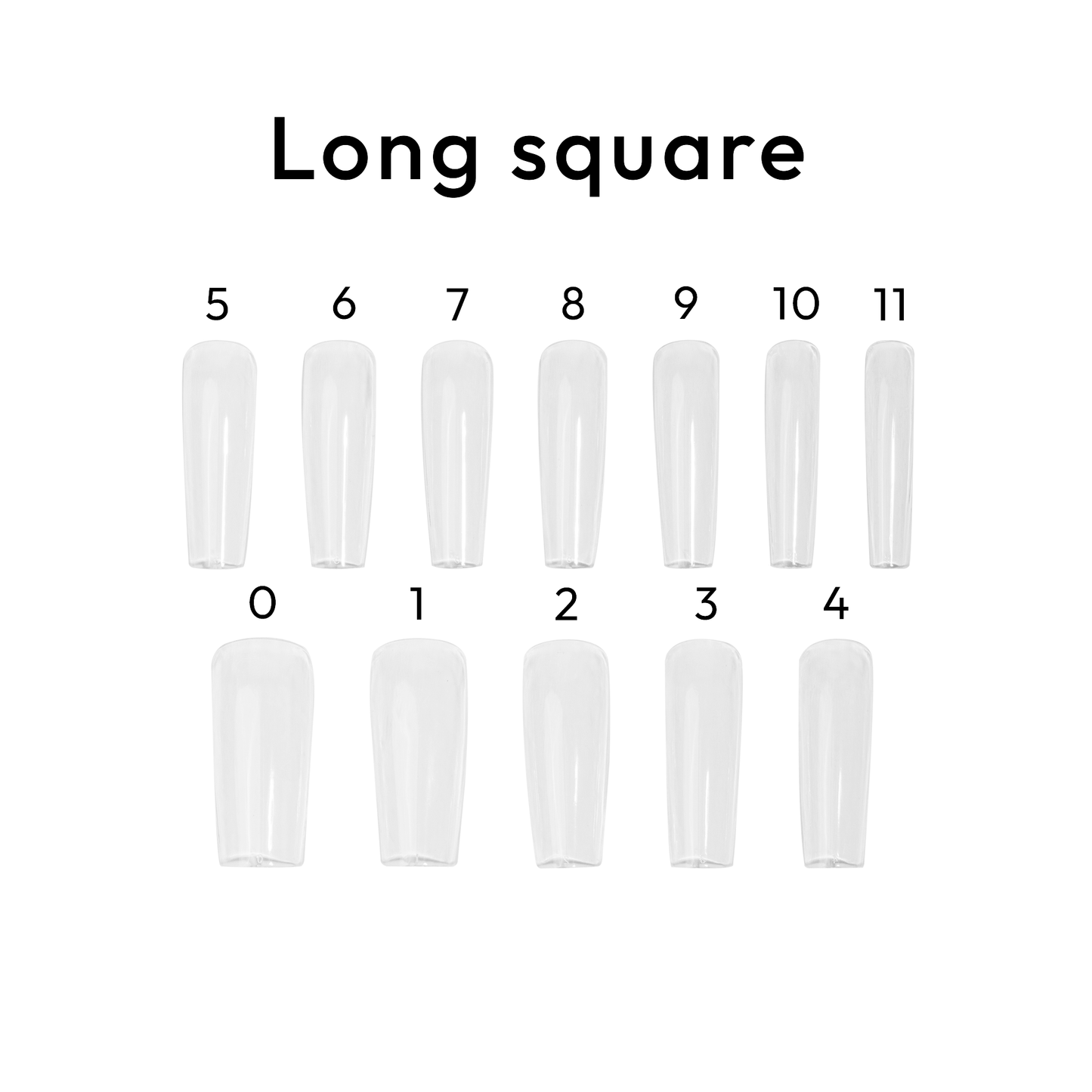 Square Long - BL Nails Soft Gel Tips