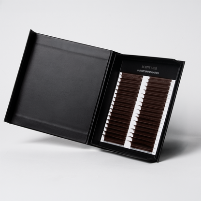 NEW Mixed U Shape 4D Brown Lashes — 36 Rows (Mixed Lengths)