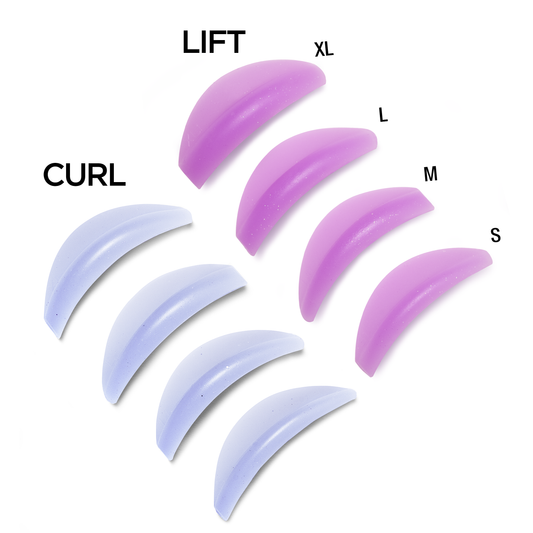 Mixed Lift & Curl Silicone Eyelash Shields for Lash Lamination Maxymova