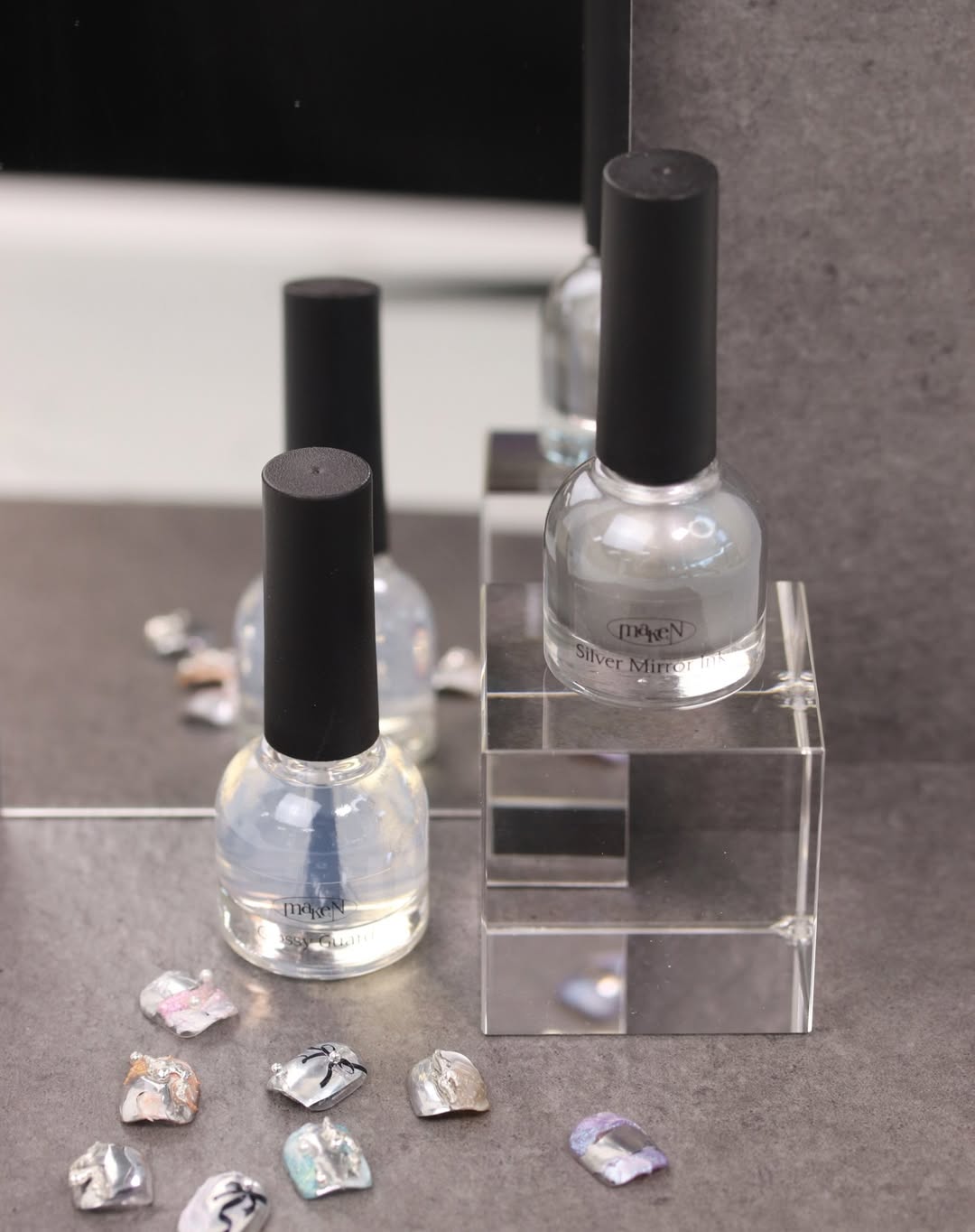 Silver Mirror Ink Silver Mirror Ink + Glossy Guard Set - MakeN – Beauty Lash